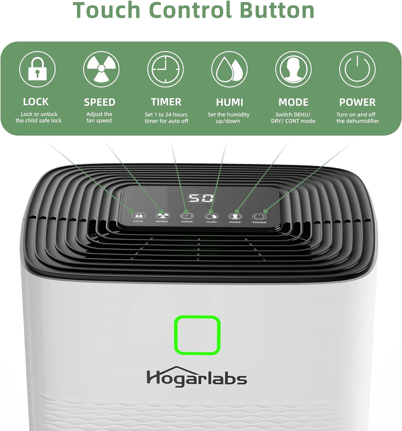 Hogarlabs 30 Pint Dehumidifiers for Home and Basements