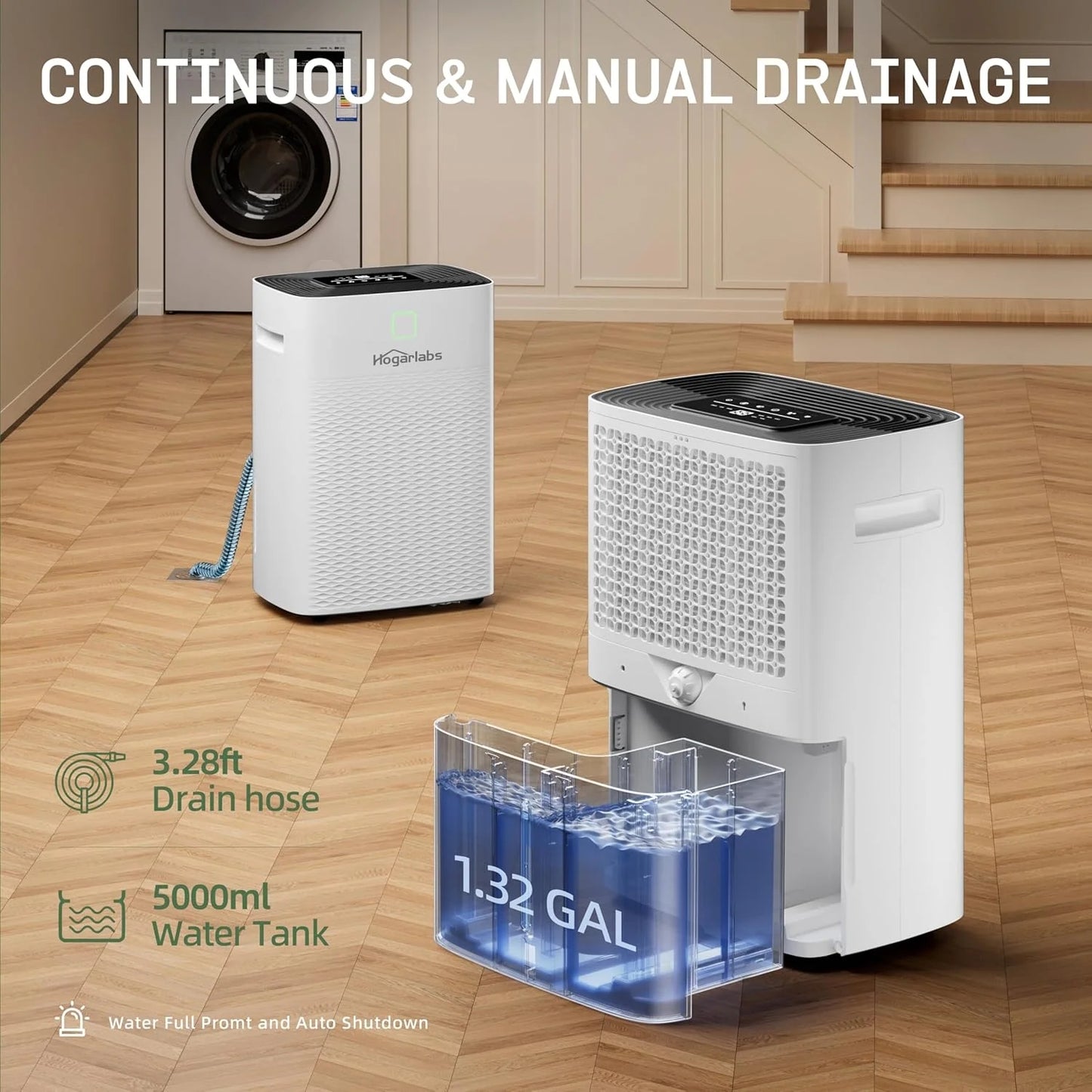 Hogarlabs 100 Pint Dehumidifiers for Home and Basements