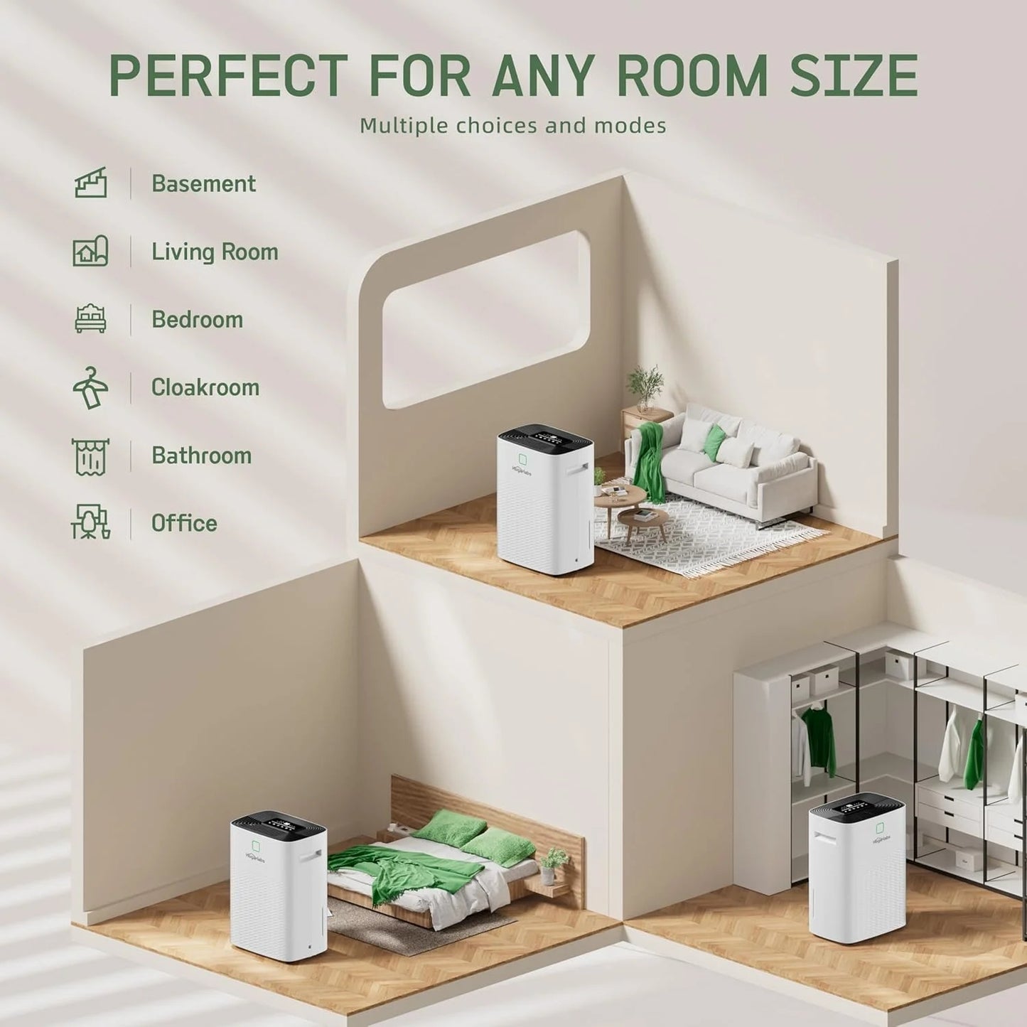 Hogarlabs 100 Pint Dehumidifiers for Home and Basements