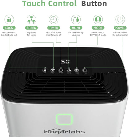 Hogarlabs 50 Pint Dehumidifiers for Home and Basements